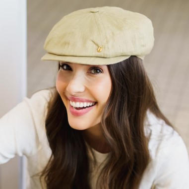 BENNY Women's Cap 100% Linen Ana Moya Collection by Raceu Hats