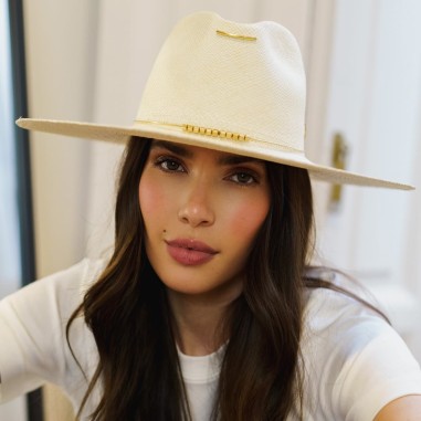 Panama Hat Wide Brim IVORY Ana Moya Collection