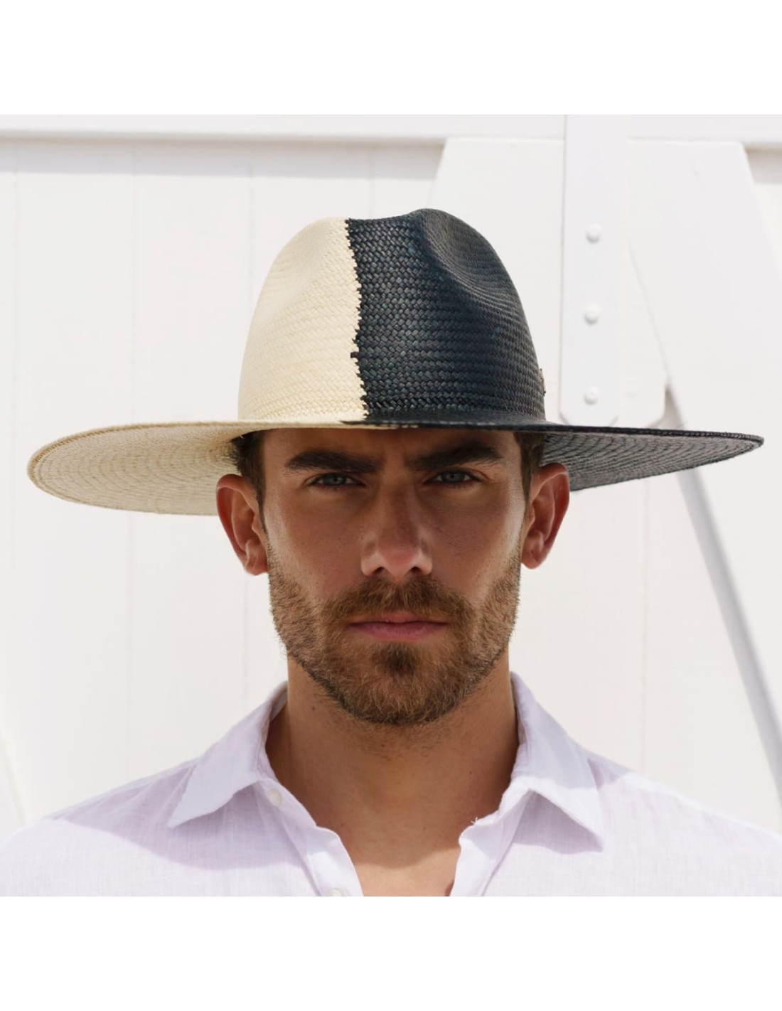 Sombrero Panamá TAO Bicolor: Elegancia y Calidad en 100% Paja Toquilla
