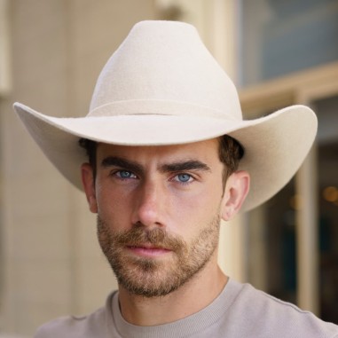 Dallas Cowboy Hat Men Beige - Raceu Hats - Cowboy Hats UK - Men's Cowboy Hats