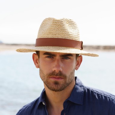 Men's Fedora Hat Short Brim Brown Fur Ribbon CHICAGO - Raceu Hats