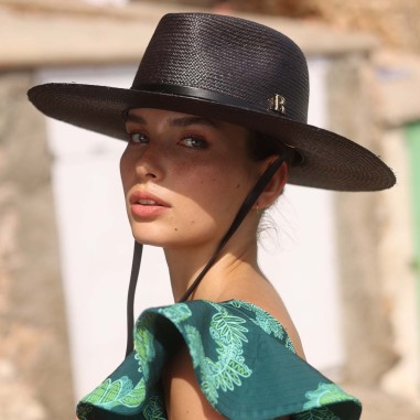 Cappello Panama Donna Nero Raceu Hats