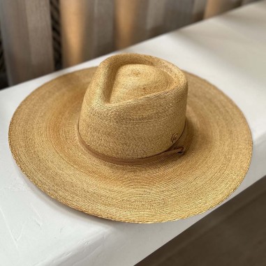 Chapeau Fedora à Large Bord pour Femme Couleur Camel Raceu Hats