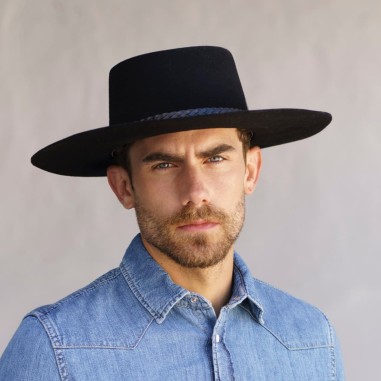 Your Men's Canotier Style Hat: 100% Elegance and Quality in Stiff